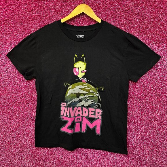 Nickelodeon Tops - Invader Zim Global Alien Invasion Nickelodeon Crop Top L